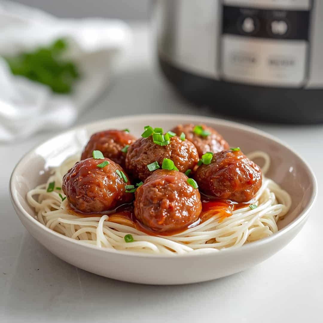 Crockpot Korean Meatballs