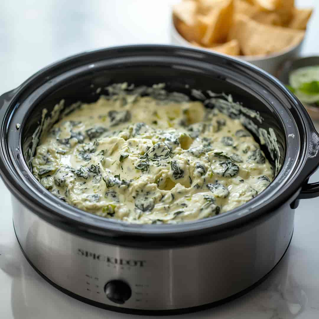 Crockpot Spinach Artichoke Dip