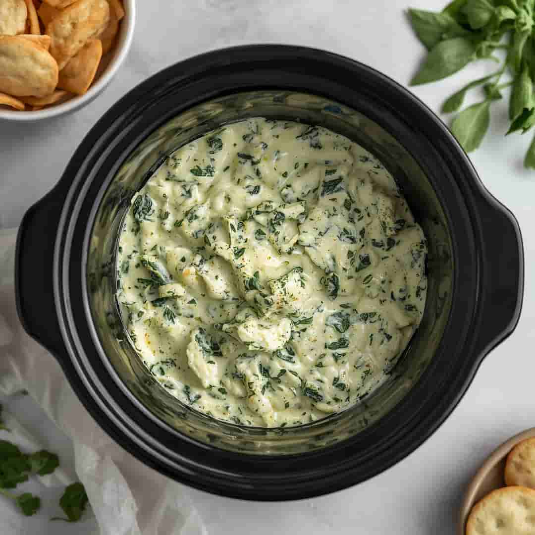 Crockpot Spinach Artichoke Dip