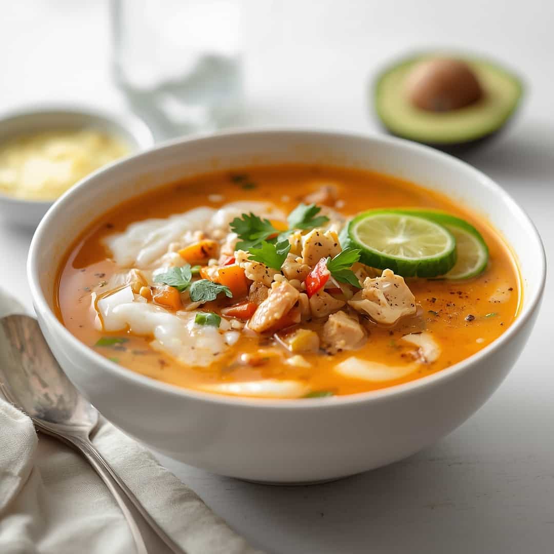 Crockpot Thai Coconut Chicken Soup