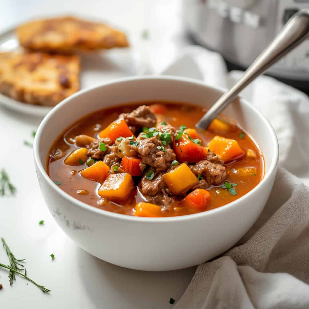 Crockpot Vegetable Beef Soup