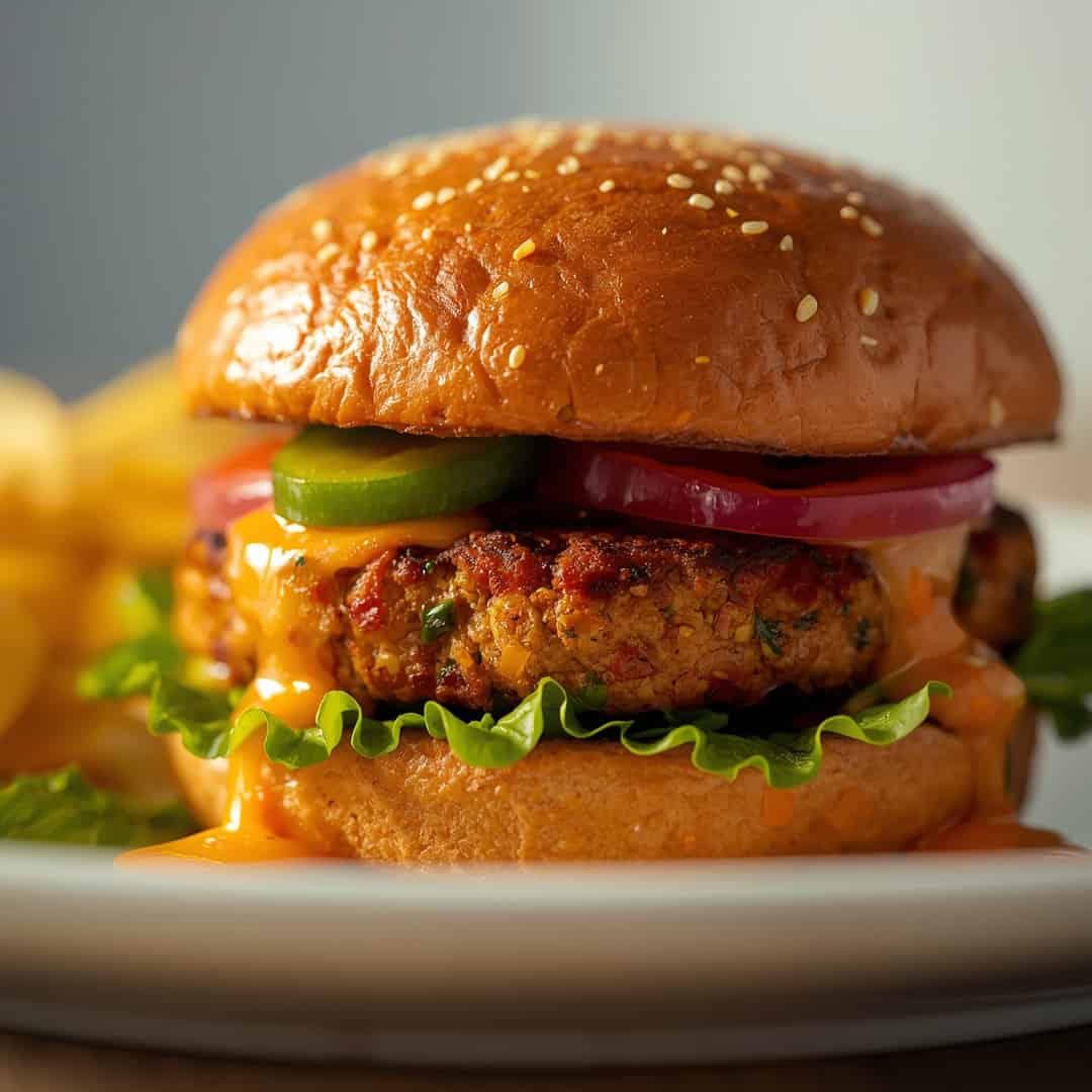 Daniel Fast Chickpea Burger