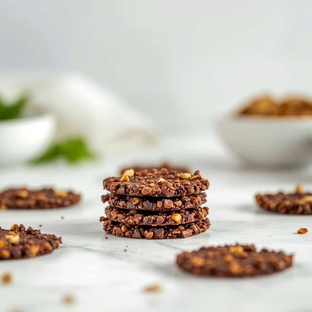 Dark Chocolate Quinoa Crisps 2 Dark Chocolate Quinoa Crisps