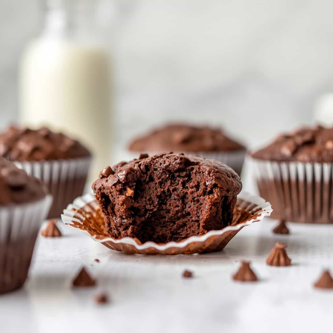 Delicious Guilt-Free Chocolate Protein Muffins 2 Delicious Guilt-Free Chocolate Protein Muffins