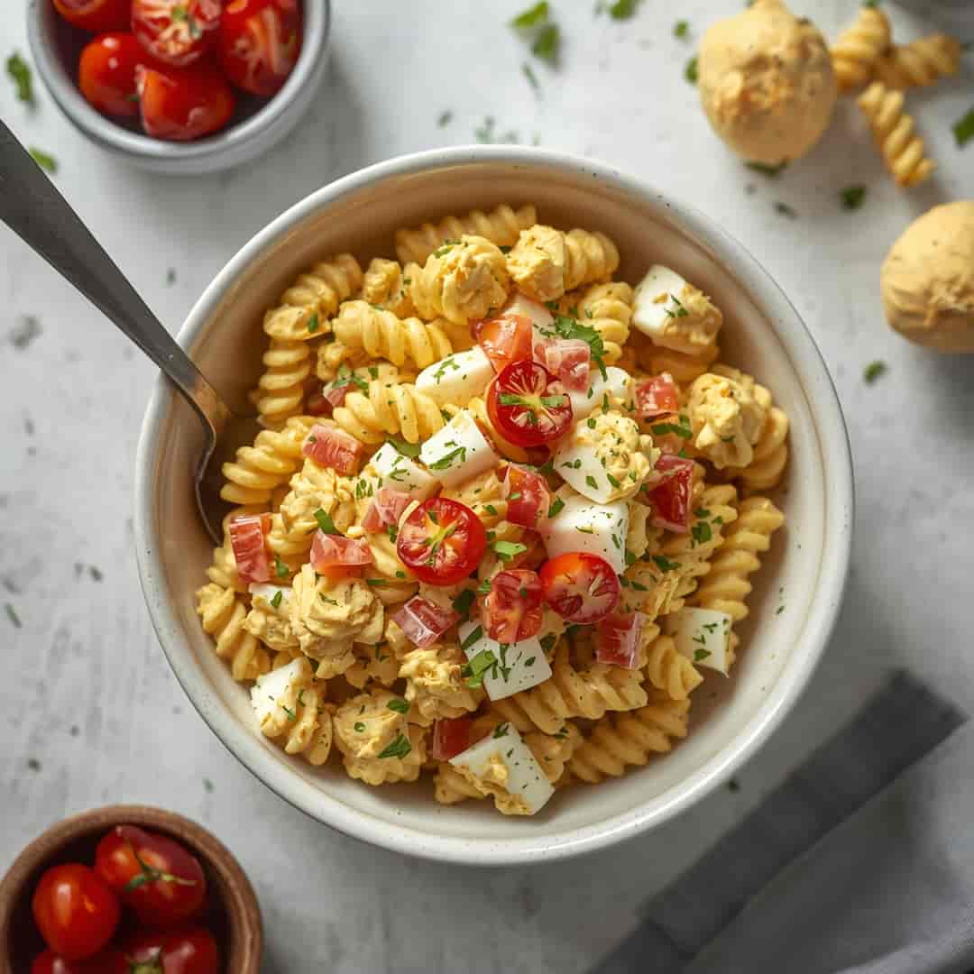 Deviled Egg Pasta Salad