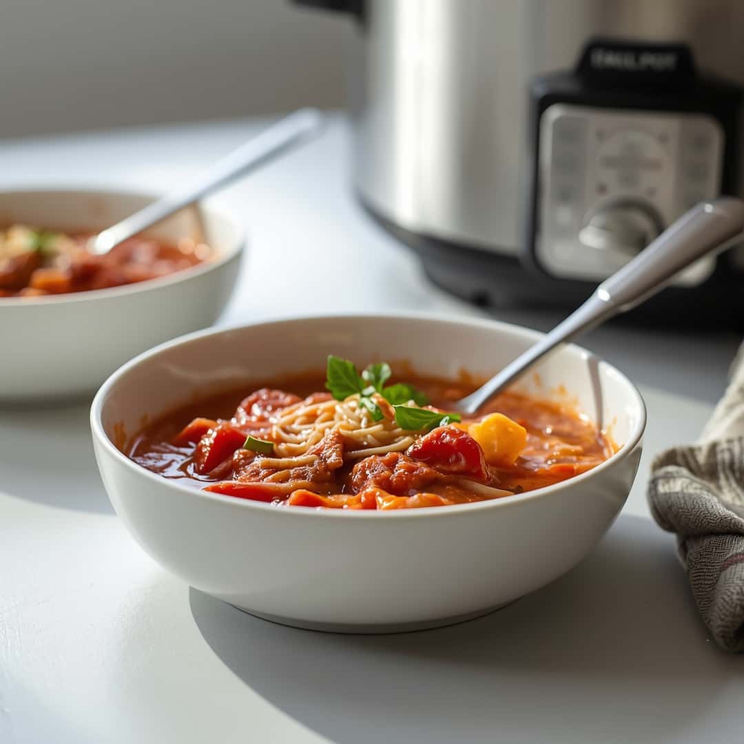Dump-and-Go Crock Pot Lasagna Soup