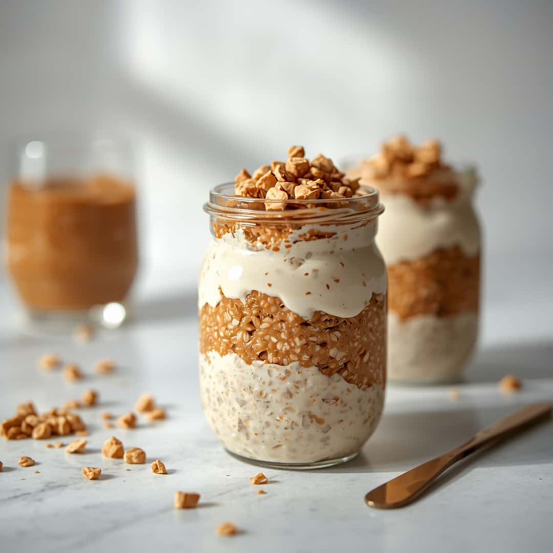 Easy Biscoff Overnight Oats