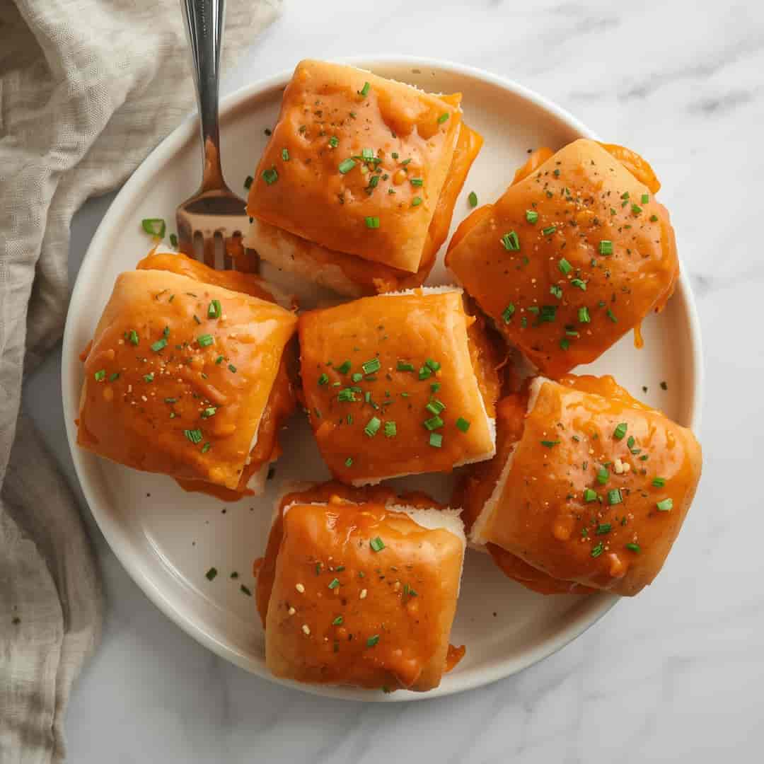 Easy Buffalo Chicken Sliders 2 Easy Buffalo Chicken Sliders