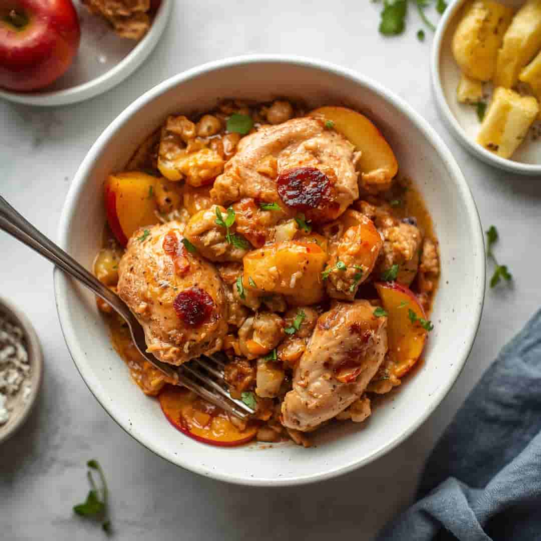 Easy Chicken Apple Sausage Sheet Pan