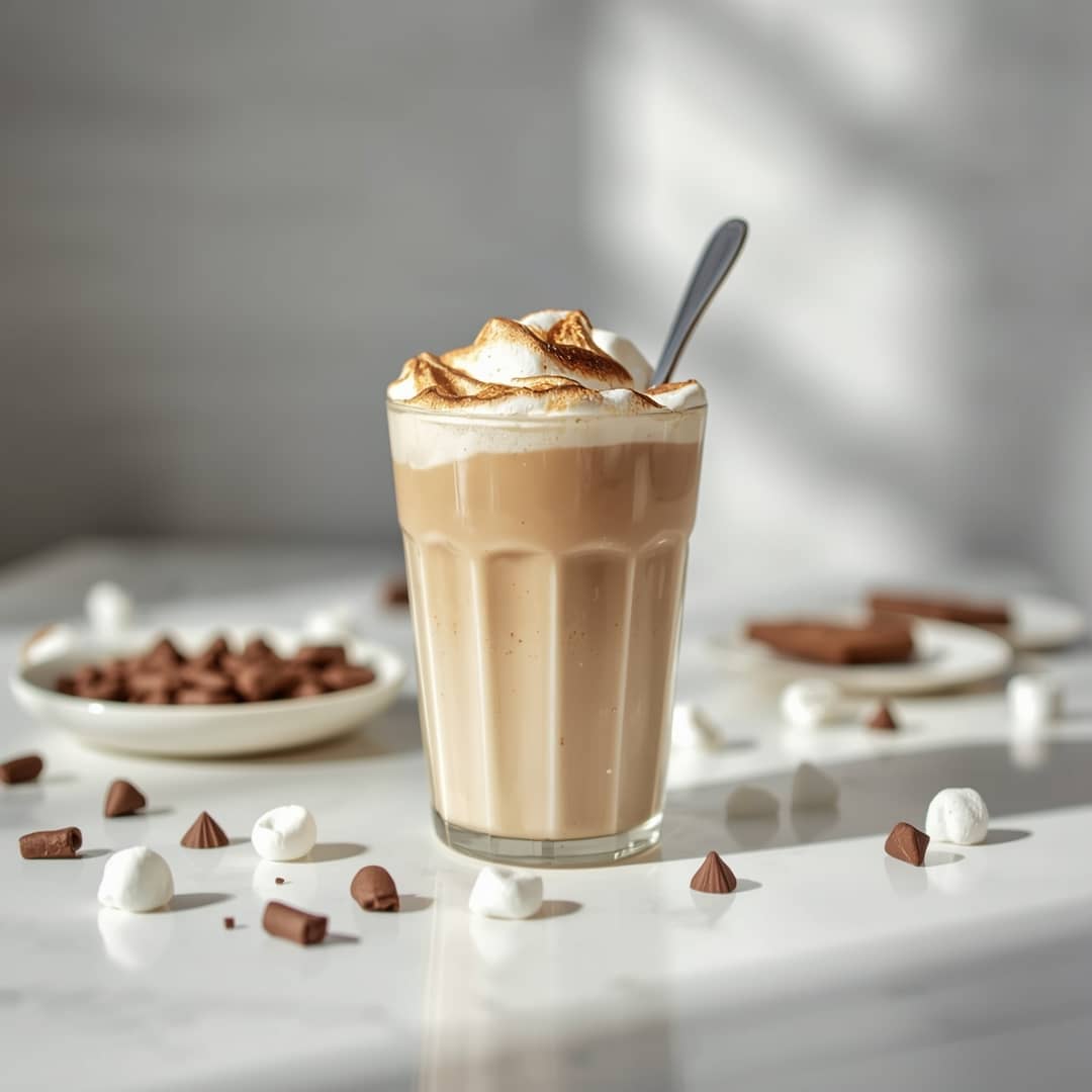 Easy Delicious Iced S'mores Latte