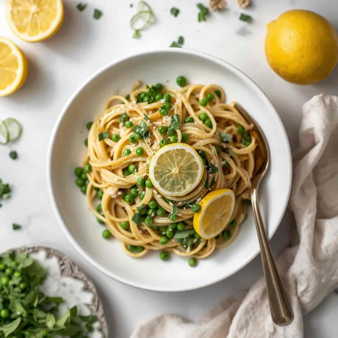 Easy Lemony Spring Pea Pasta