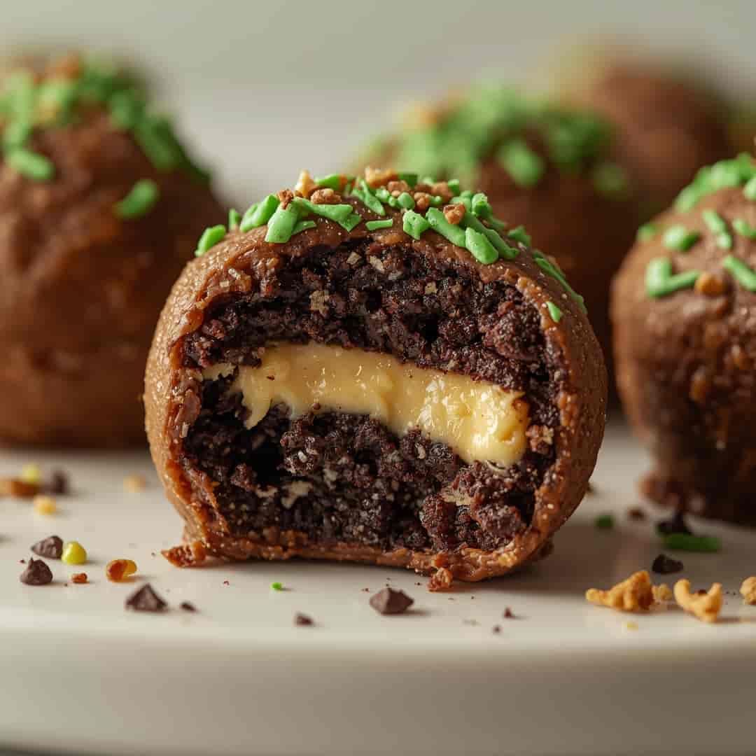 Easy No-Bake Grinch Oreo Balls