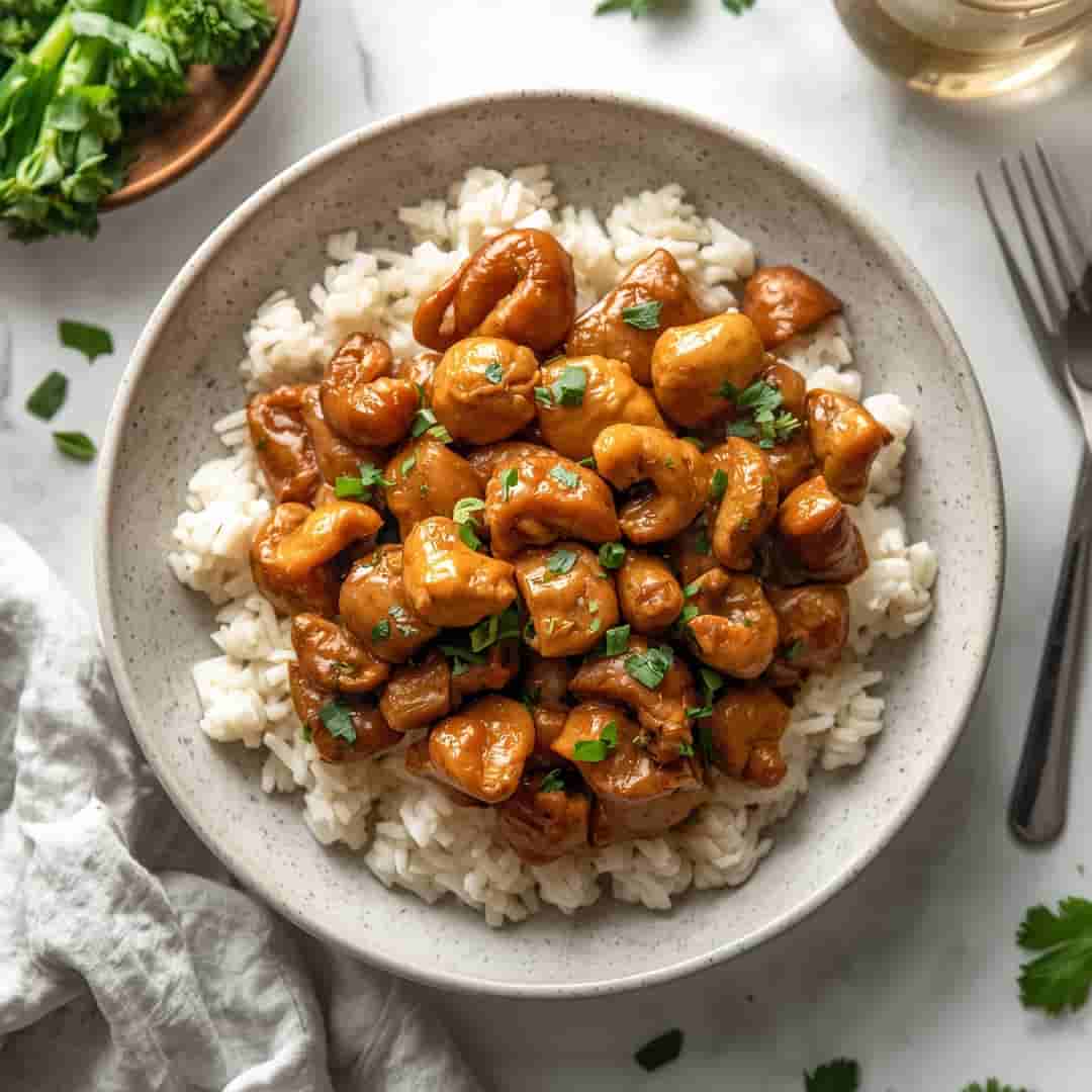 Easy Sheet Pan Cashew Chicken
