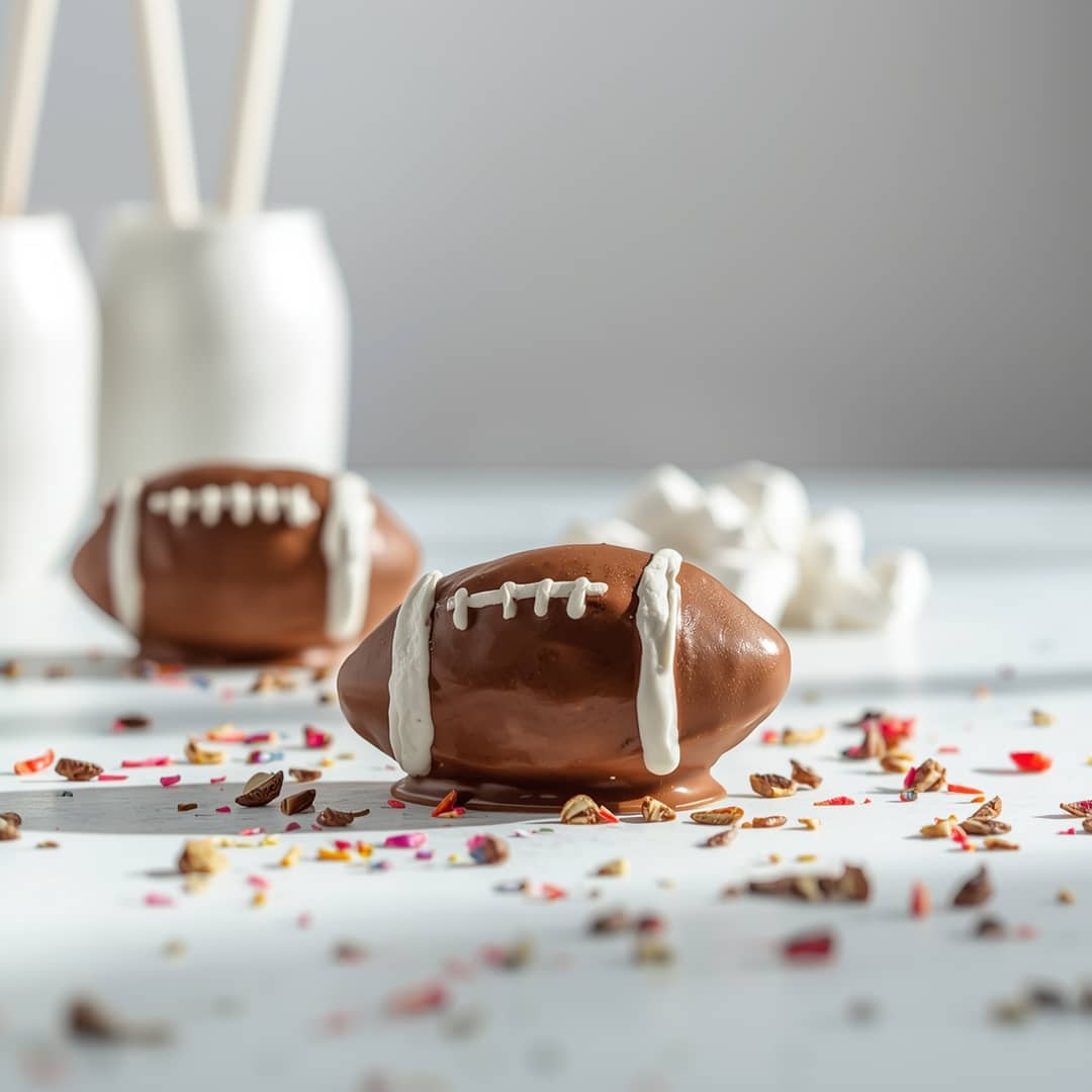 Football Marshmallow Pops
