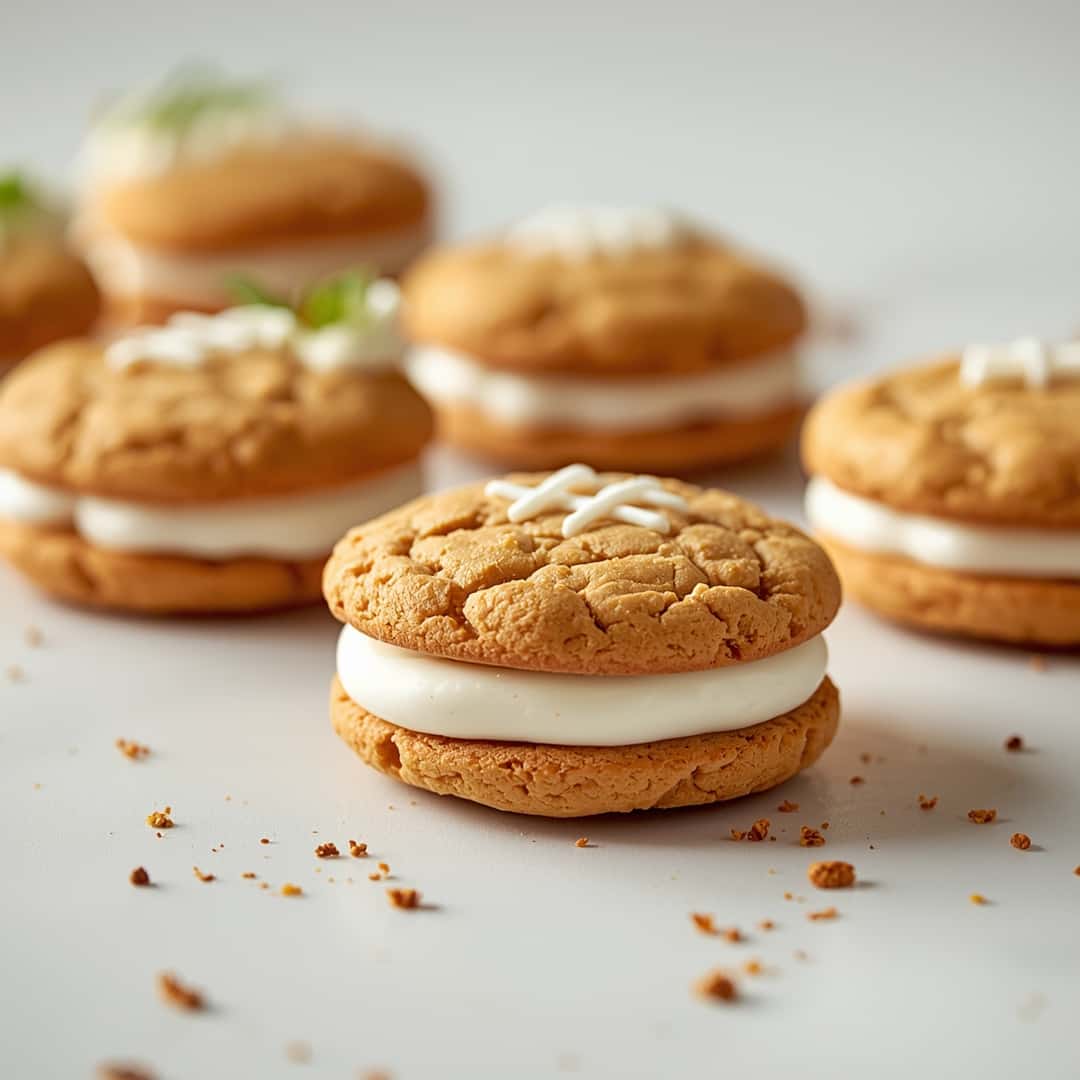 Football Sandwich Cookies