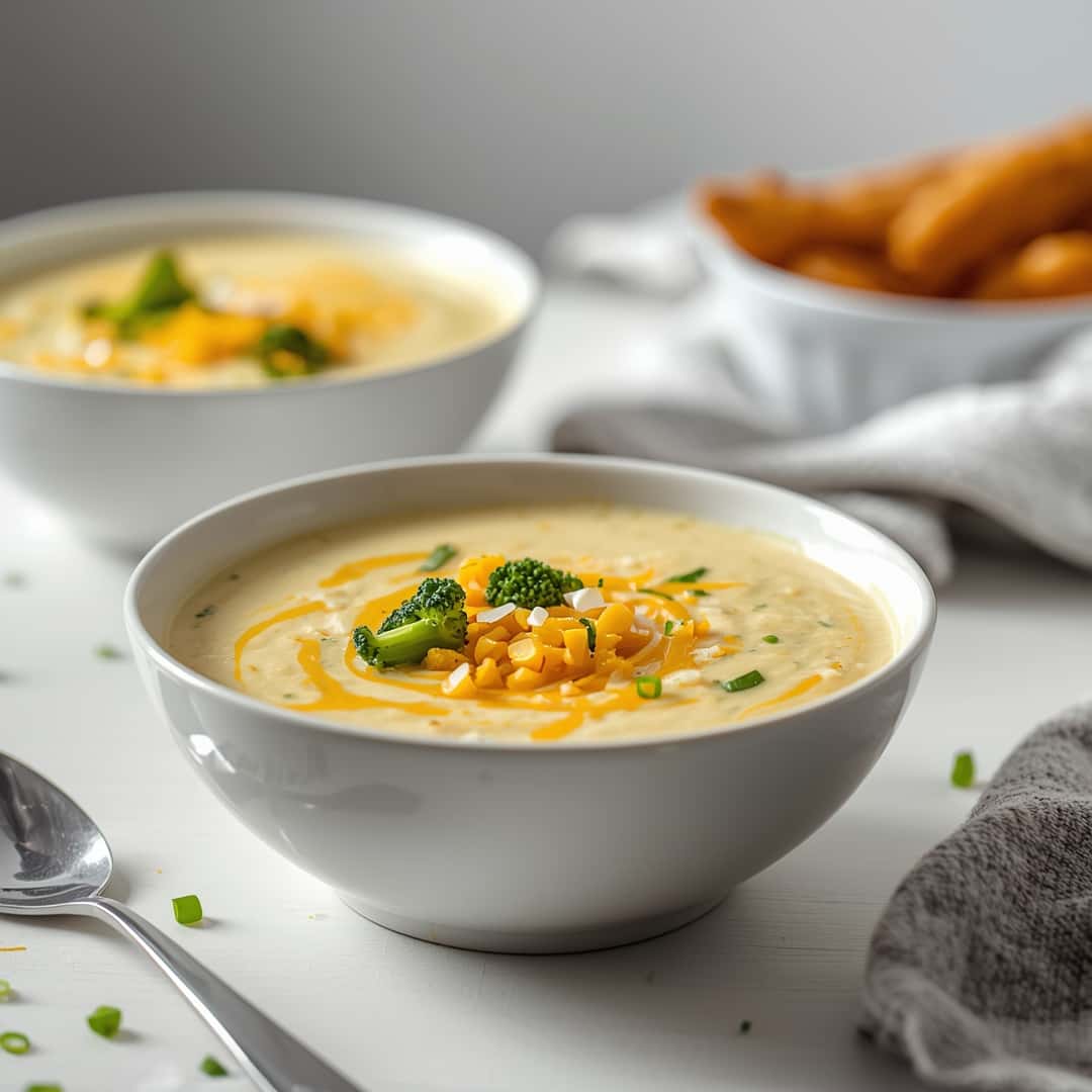 Healthy Broccoli Cheddar Soup