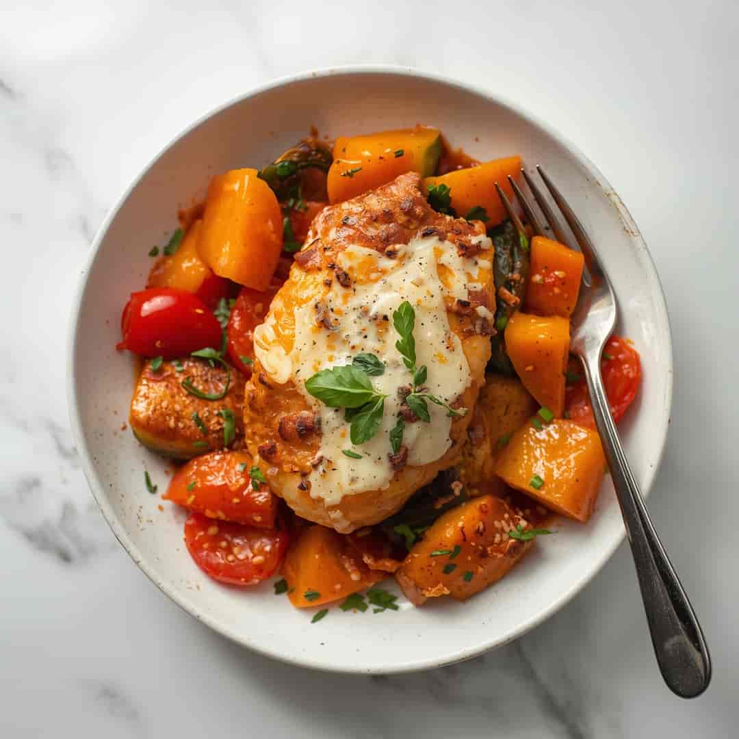 Healthy Chicken Parmesan Vegetables