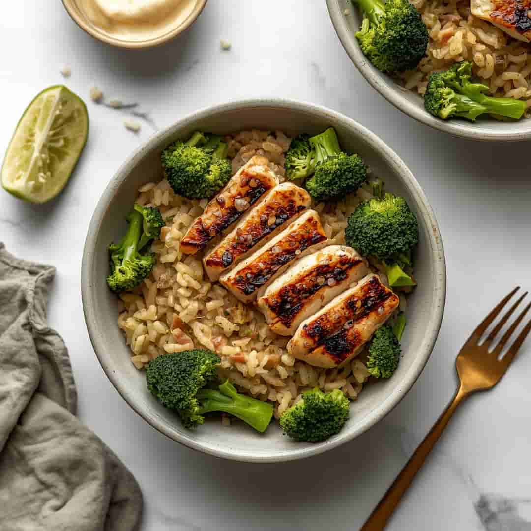 Healthy Grilled Chicken Broccoli Bowls