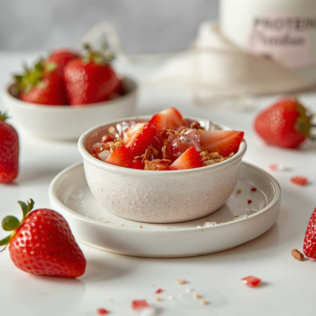 Healthy Strawberry Protein Snack
