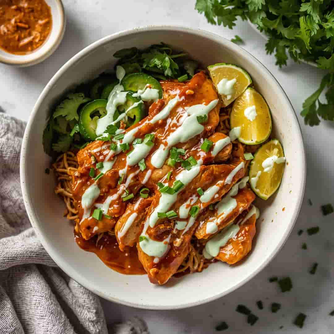 High Protein BBQ Ranch Chicken Bowl
