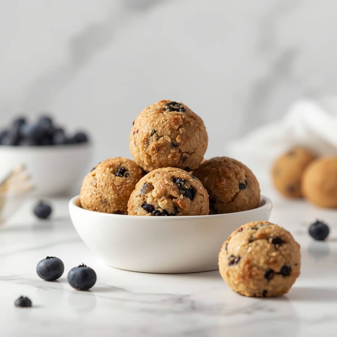 High Protein Blueberry Muffin Protein Balls