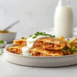 High Protein Chicken Ranch Quesadilla Crispy Low Carb