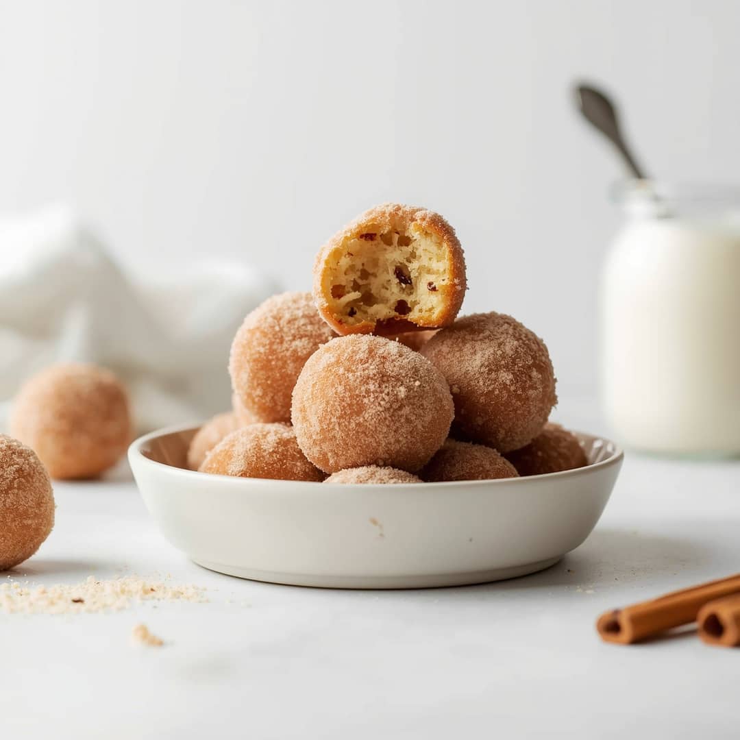 High Protein Cinnamon Sugar Donut Holes 2 High Protein Cinnamon Sugar Donut Holes