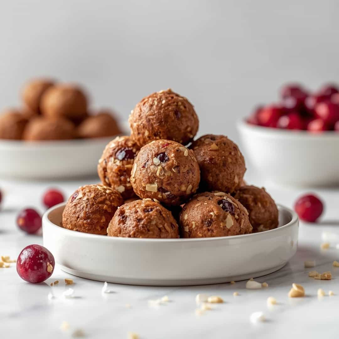 High-Protein Cranberry Energy Balls