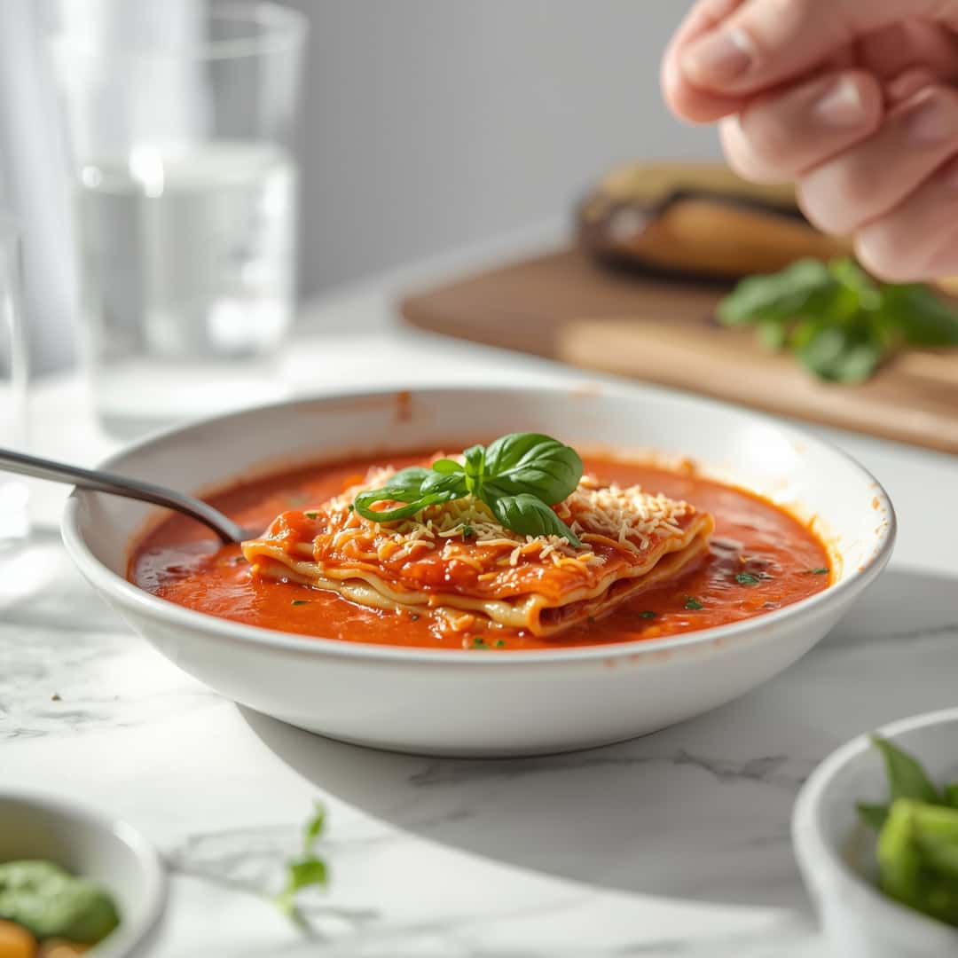 High Protein Lasagna Soup