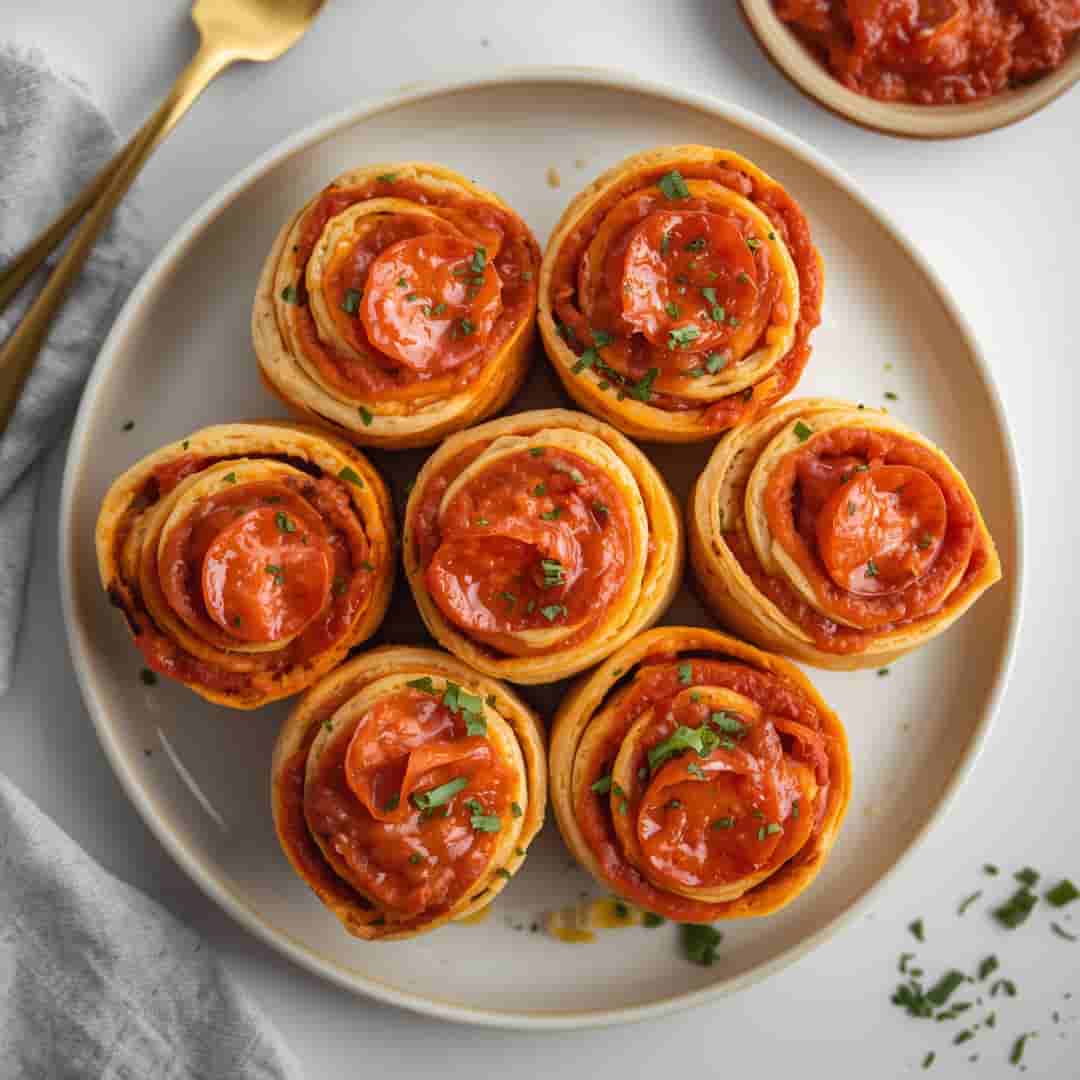 High Protein Pepperoni Pizza Rolls