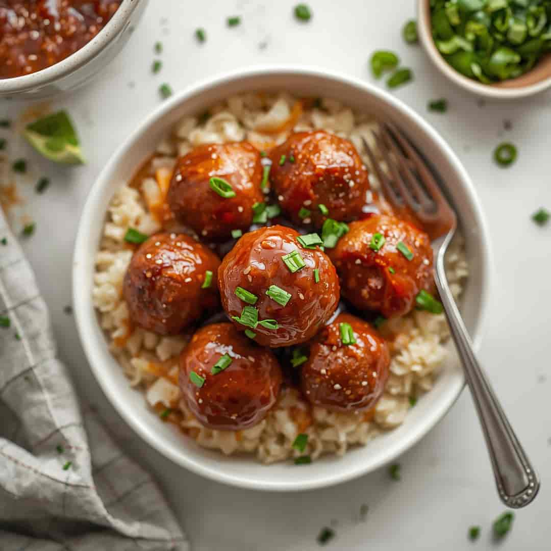 Honey BBQ Crockpot Meatballs