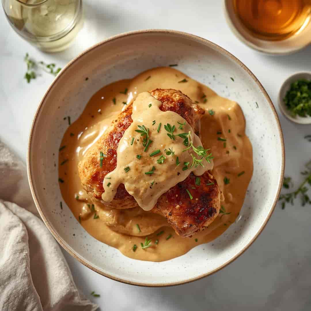 Irish Chicken Whiskey Cream Sauce