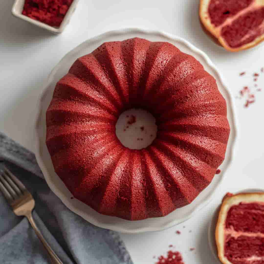 Layered Red Velvet Cheesecake Bundt Cake 2 Layered Red Velvet Cheesecake Bundt Cake