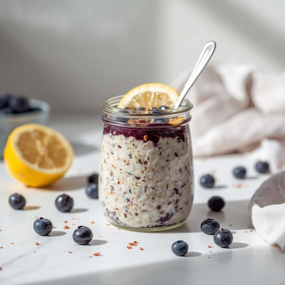 Lemon Blueberry Overnight Oats