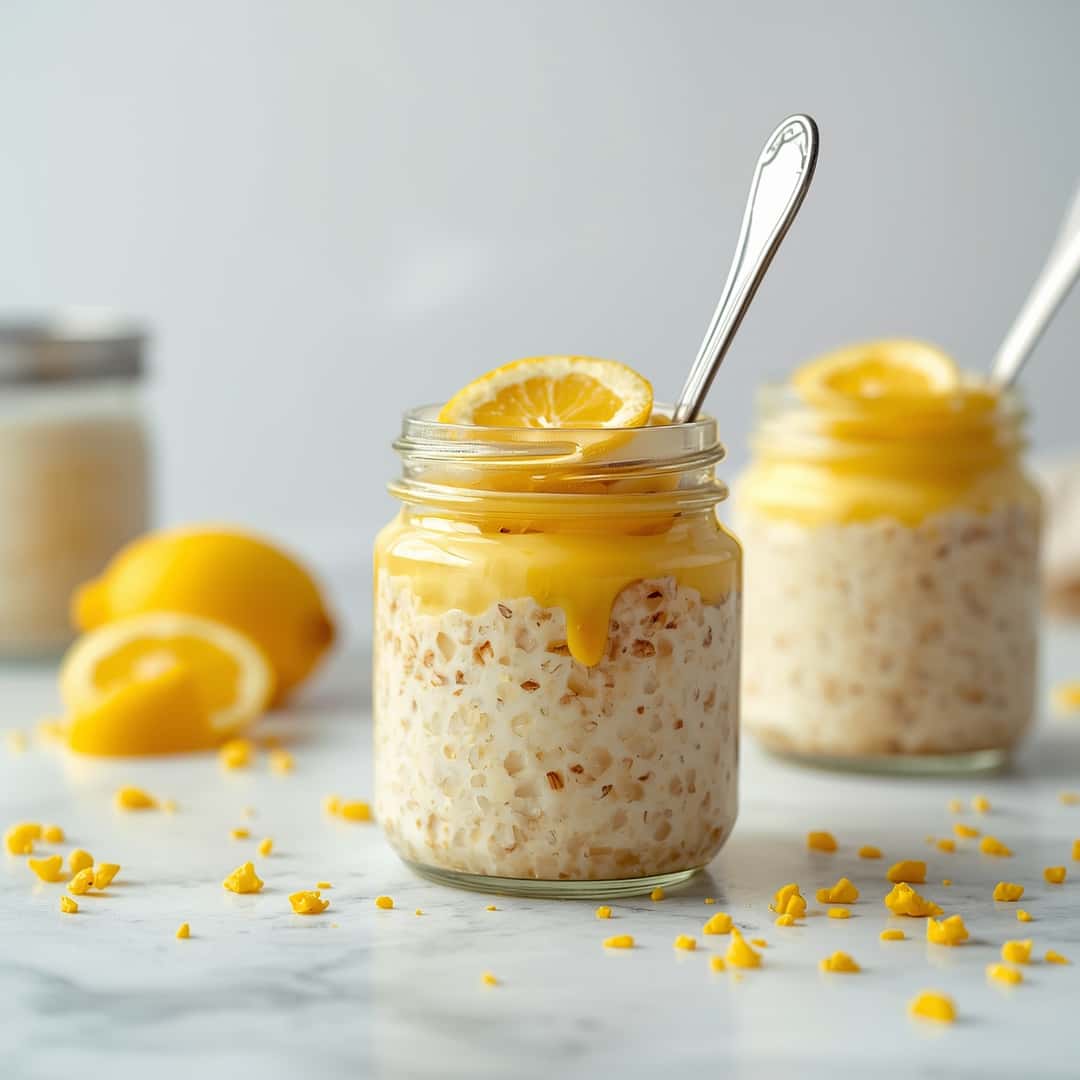 Lemon Cheesecake Overnight Oats