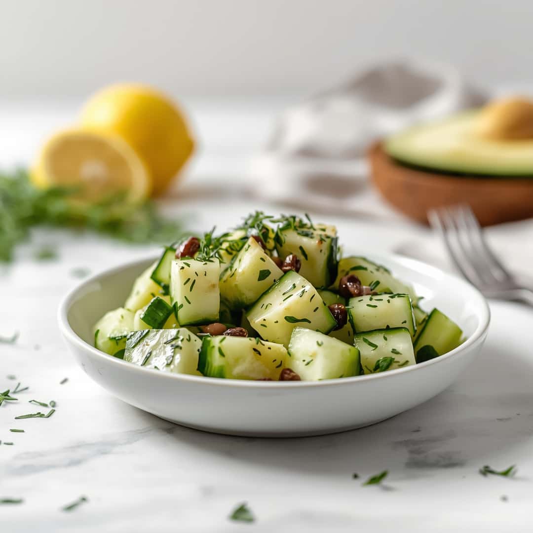 Lemon Dill Cucumber Salad