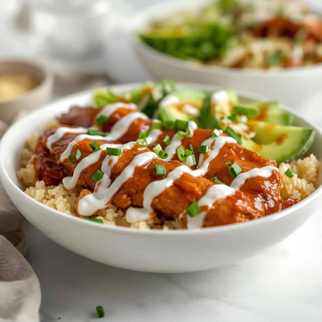 Macro Friendly BBQ Ranch Chicken Bowl
