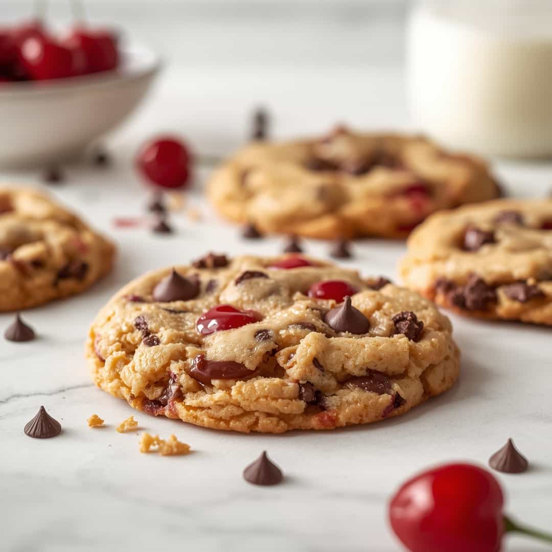 Maraschino Cherry Chocolate Chip Cookies