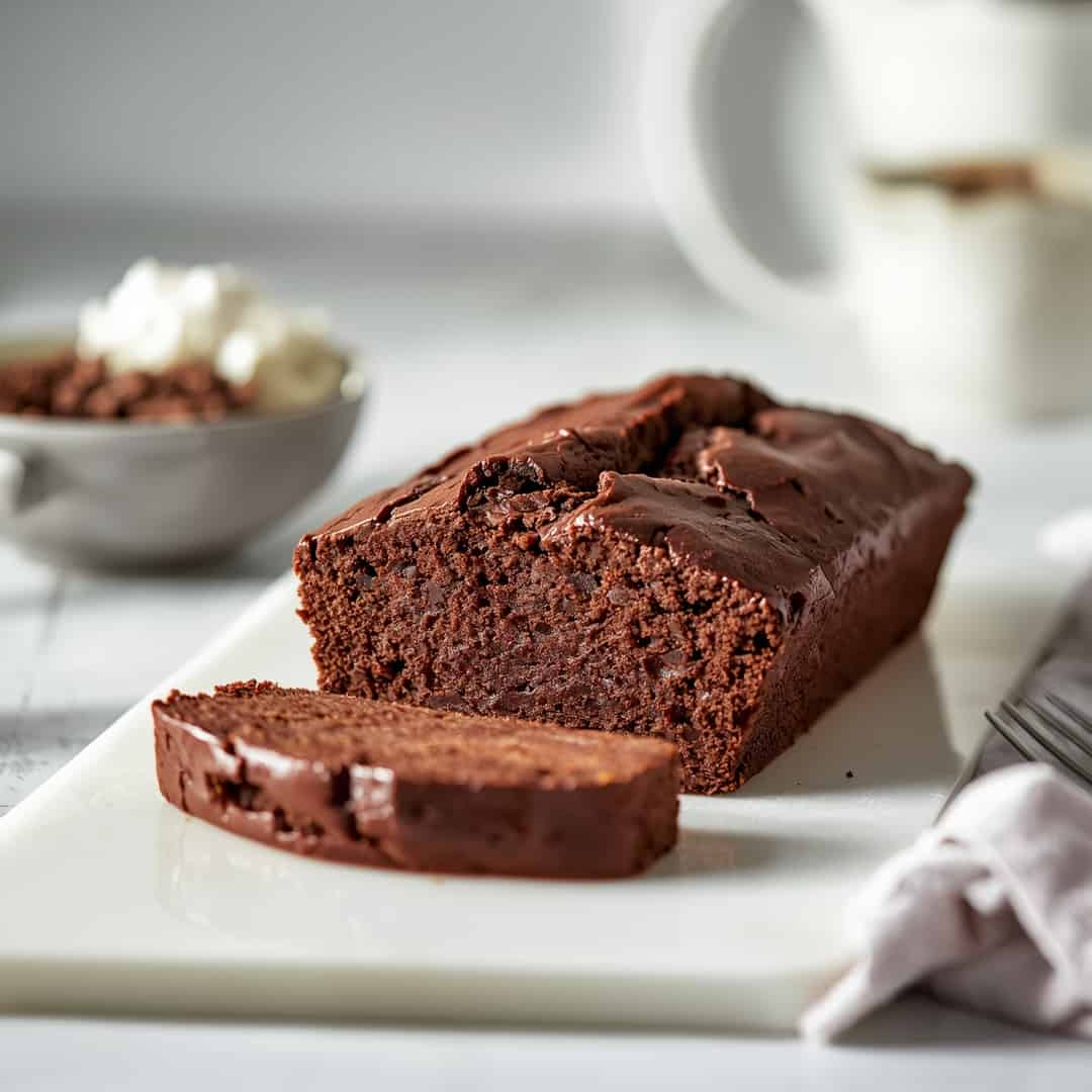 Marzipan Chocolate Loaf Cake