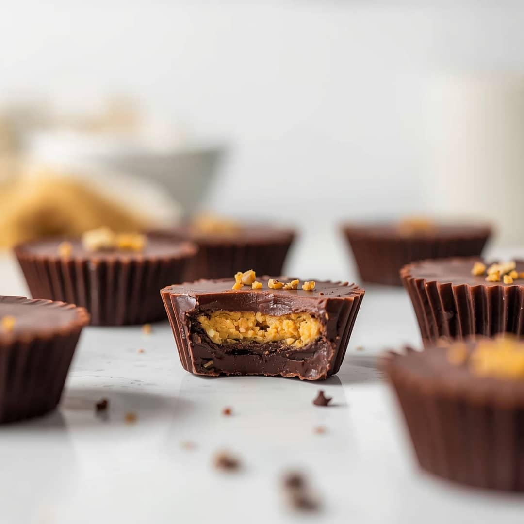 No Bake Healthy Peanut Butter Cups