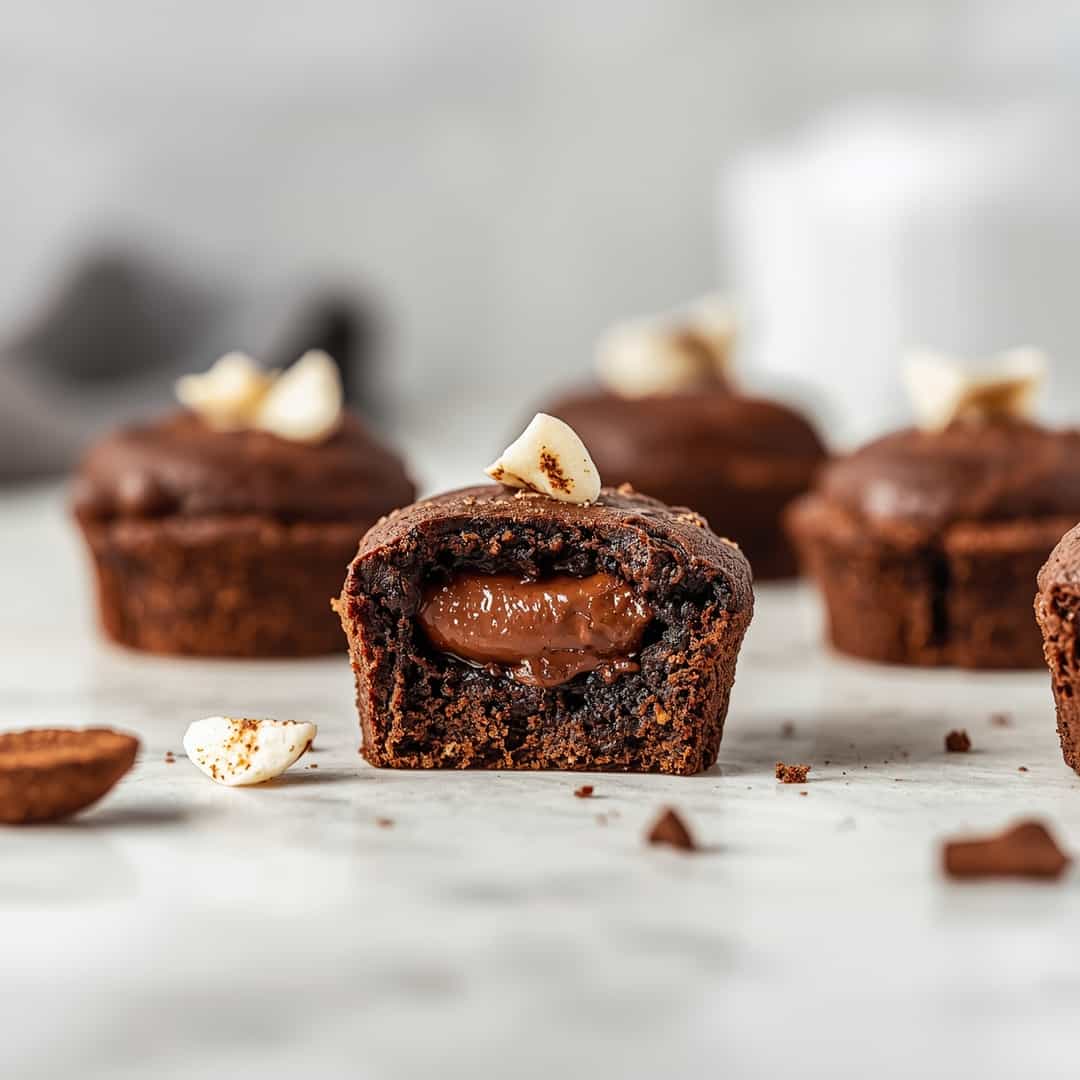 Nutella Stuffed Brownie Bites 2 Nutella Stuffed Brownie Bites