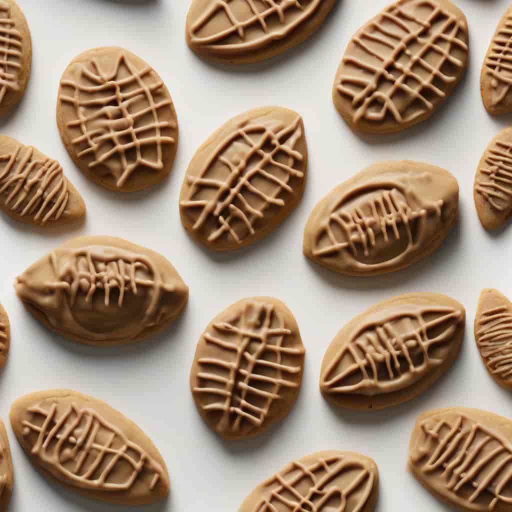 Peanut Butter Football Cookies