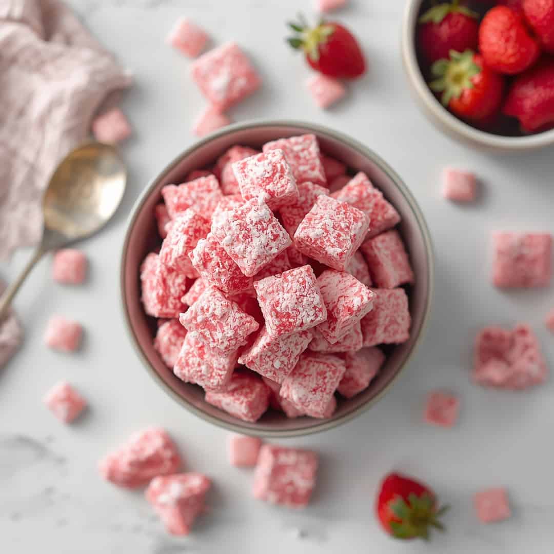 Pink Muddy Buddies Puppy Chow