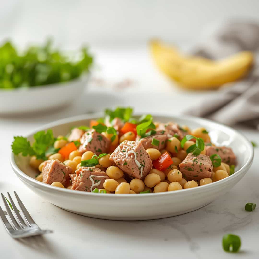 Protein-Packed Tuna Garbanzo Bean Salad