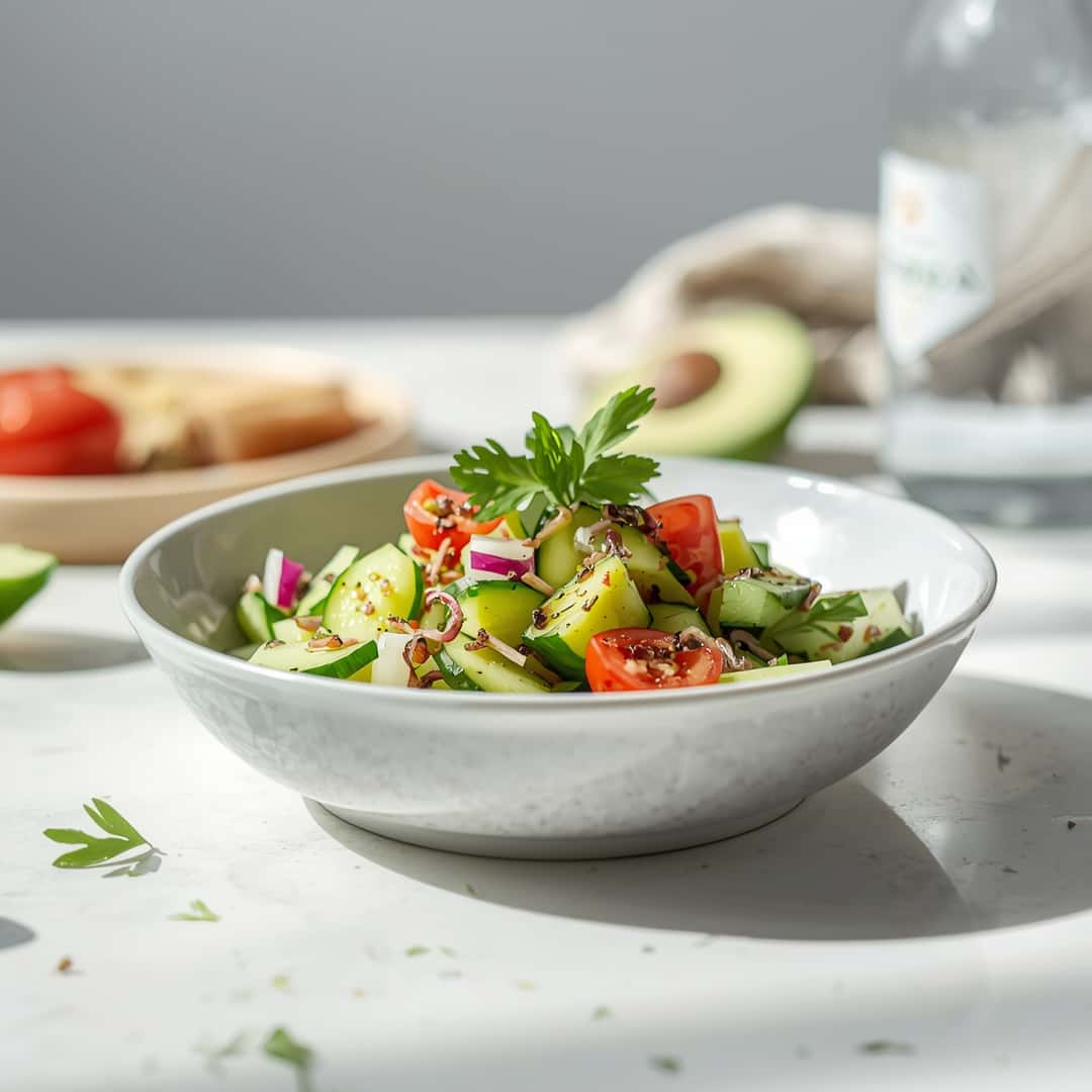 Quick Easy Cucumber Vinegar Salad