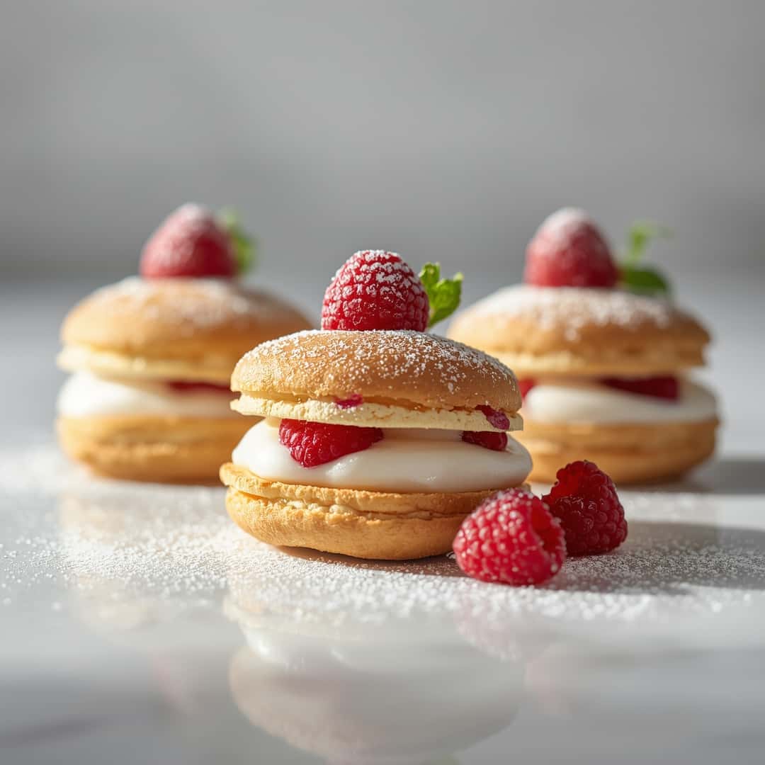 Raspberry Cream Napoleons