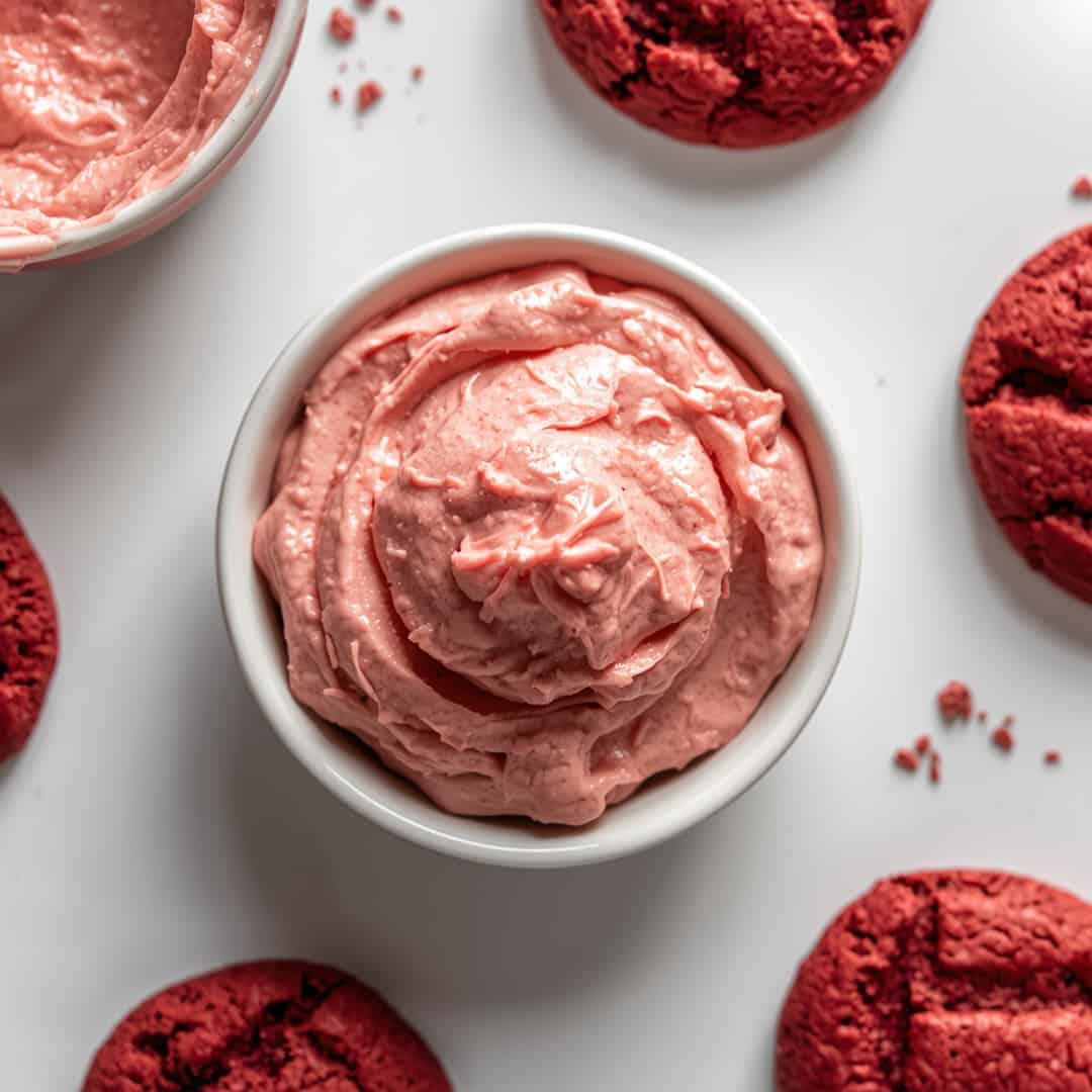 Red Velvet Cookies Cream Cheese Frosting