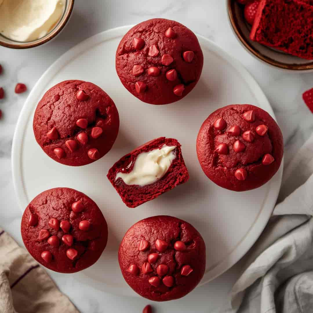 Red Velvet Cream Cheese Muffins Recipe 2 Red Velvet Cream Cheese Muffins Recipe