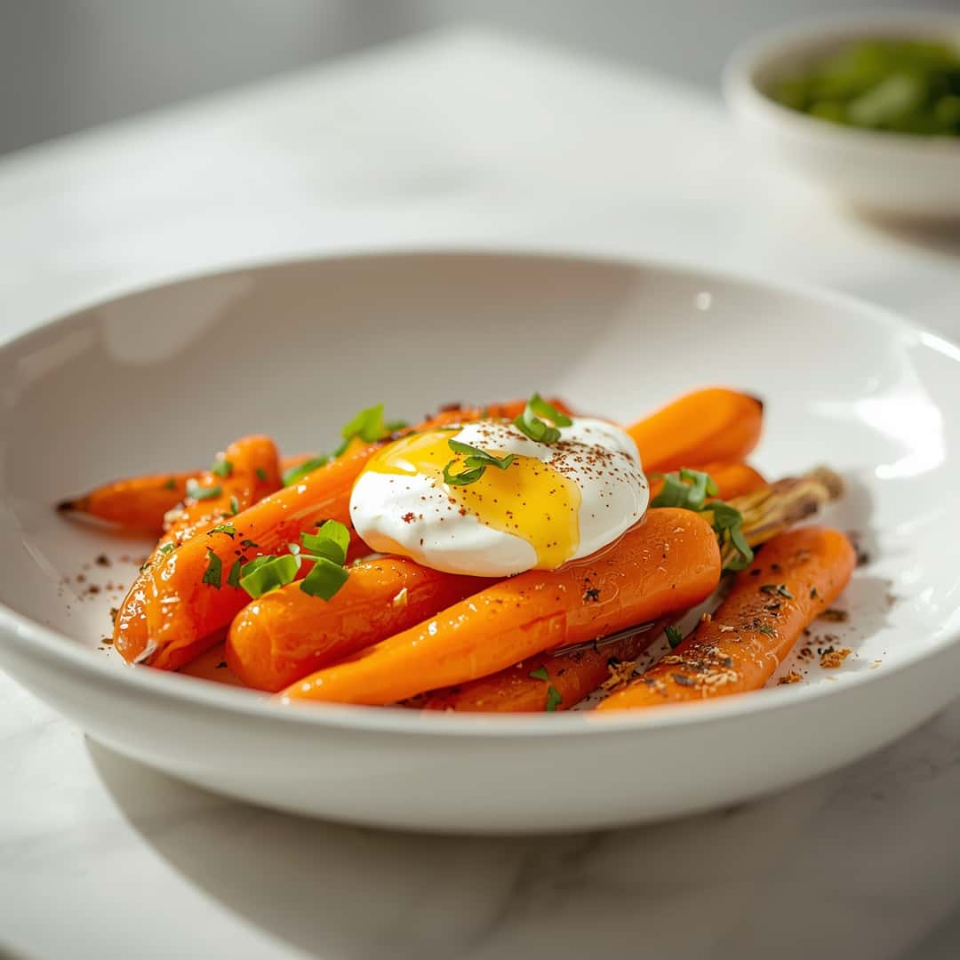 Roasted Carrots Whipped Ricotta Hot Honey