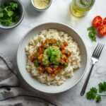 Salsa Verde Chicken Rice Skillet